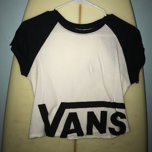 Cropped Vans T shirt